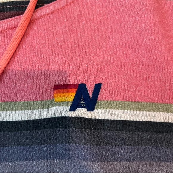 Aviator Nation Ninja Hoodie - Pink Serape Stripe - Picture 6 of 7